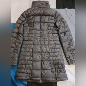 Grey puffer coat